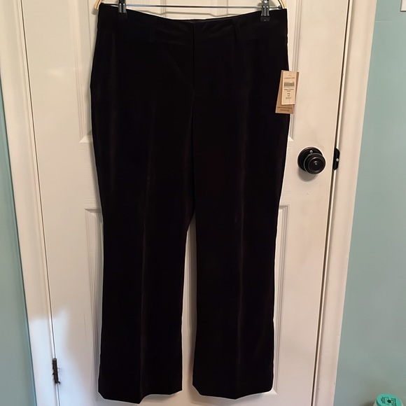 Coldwater Creek “Whisper Corduroy” Trouser- Size 14 Petite - Black - Picture 2 of 10
